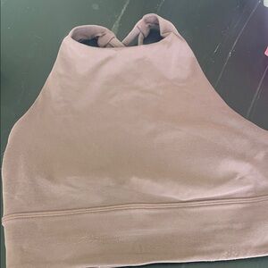 Lululemon Mauve High Neck Sports Bra